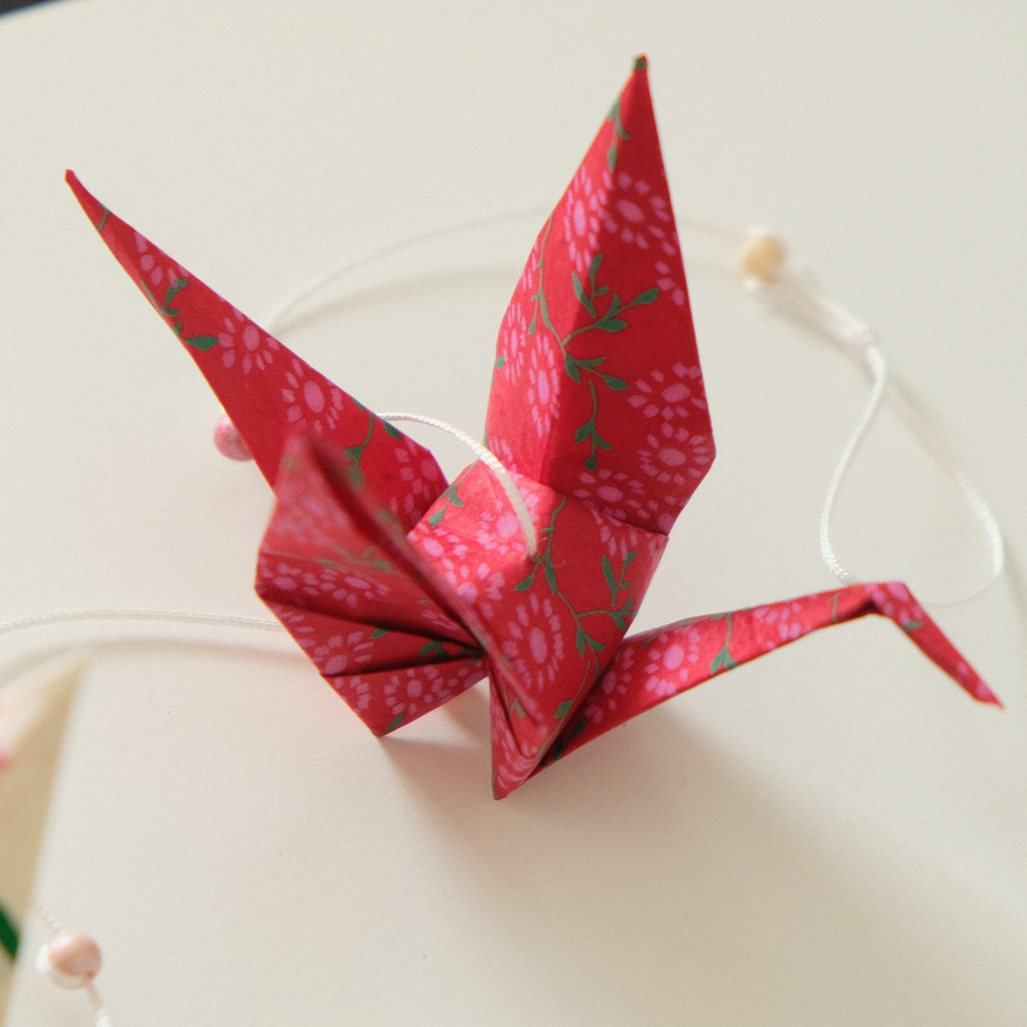 guirlande origami rose